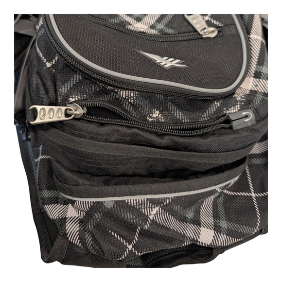 High Sierra Black & White Plaid Backpack - Picture 4 of 9